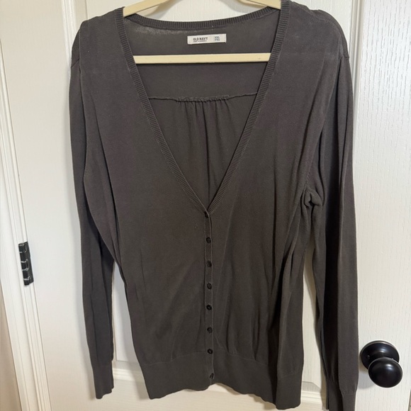 Old Navy Sweaters - Old Navy XXL Green Button Down Cardigan V-Neck Long Sleeve Plus Size